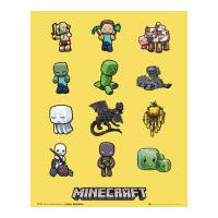 minecraft characters mini poster 40 x 50cm