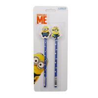 Minions Pencil & Topper Set (pack Of 2)