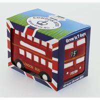 Mini Red London Bus Flower Pot Grow Your Own Gyo