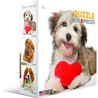 Mini 100 Piece Dog With Heart Puzzle