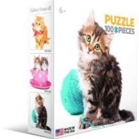 Mini 100 Piece Kitten With Wool Puzzle