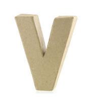 mini mache letter v 10 cm