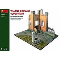 miniart 135 village diorama w fountain