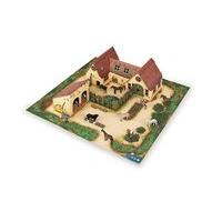 mini farm and stable cardboard