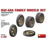 miniart 135 gaz aaa family wheels set