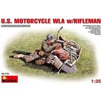 Miniart 1:35 - U.s. Motorcycle Wla With Rifleman