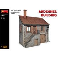 miniart 135 scale ardennes building plastic model kit