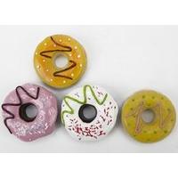 Mini Polyresin Donut Fridge Magnets Novelty Gift Assorted Colours