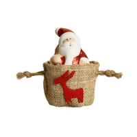 Mini santa in a sack Christmas decoration