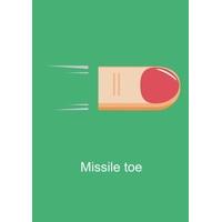 Missile Toe | Christmas Card | FF1061