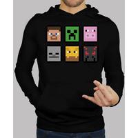minecraft faces (sweatshirt)