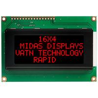 midas displays mc41605a12w vnmlr 16x4 vatn lcd display negative mo