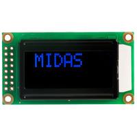 Midas Displays MC20805A12W-VNMLB 8x2 VATN LCD Display Negative Mod...