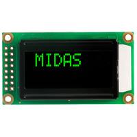 midas displays mc20805a12w vnmlg 8x2 vatn lcd display negative mod