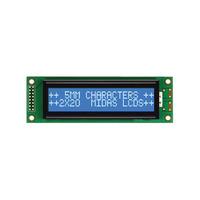 Midas Displays MC22005A6W-BNMLW 20x2 STN White on Blue LCD Display...