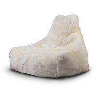 MIGHTY SHEEPSKIN FUR BEAN BAG in Cream