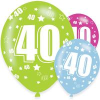 Milestone Birthday Age 40 Latex Party Balloons