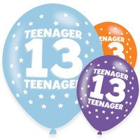 Milestone Birthday Age 13 Latex Party Balloons