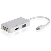 Mini DP Displayport Thunderbolt to DVI VGA HDMI Adapter 3 in1 for Apple MacBook Air Pro iMac