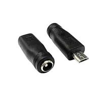 Micro USB Male to DC Power Jack 5.5 2.1mm Charge Adpter for Cell Phone Tablet