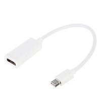 Mini Display Port DP to HDMI Audio 1080P Converter Cable Adapter For Mac MacBook Pro Air(White)