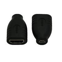 Micro HDMI Femle D Type Plug to Stardand HDMI Female A type Adapter Conventer Connector Cable