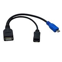 Micro USB 2.0 OTG Adapter While Charging Phone USB Charger Power for Samsung Galaxy S3 S4 i9500 Note3