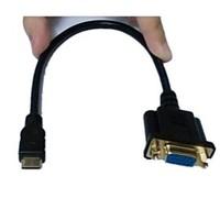 mini hdmi to vga mf connector cable adapter converter 03m 1ft