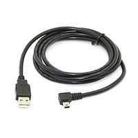 Mini USB B Type 5pin Male Left Angled 90 Degree to USB 2.0 Male Data Cable 6ft 1.8m