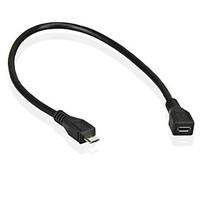 Micro USB Male to Female Extension Cable