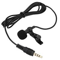Mini Portable Clip-on Lapel Lavalier Hands-free 3.5mm Jack Condenser Wired Microphone Mic for iPhone iPad Smartphones Computer