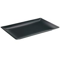 Midnight Rectangular Coupe Plate Black 30 x 20cm (Pack of 6)