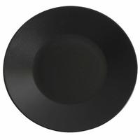 Midnight Wide Rim Plate Black 27.5cm (Case of 12)
