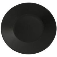 Midnight Wide Rim Plate Black 30.5cm (Single)