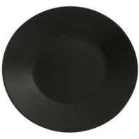 midnight wide rim plate black 305cm single