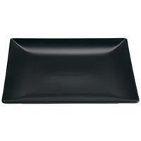 Midnight Square Coupe Plate Black 26cm (Single)