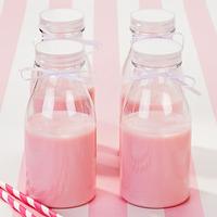 Mini Plastic Milk Bottles with Lids 11.25oz / 320ml (Case of 24)