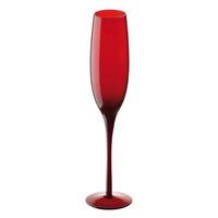 Midnight Champagne Flutes Red 7oz / 200ml (Set of 4)