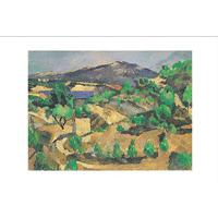 Midday, L\'Estaque By Paul Cezanne