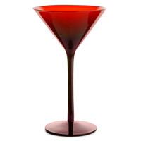 Midnight Martini Glasses Red 8.8oz / 250ml (Pack of 2)