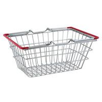 mini food presentation shopping basket red handles 18 x 13cm single