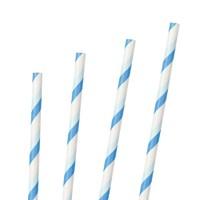 Mix and Match Blue Party Straws