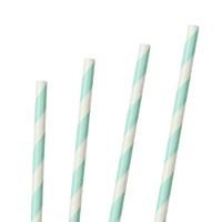 mix and match mint green party straws