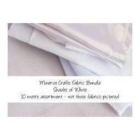 Minerva Crafts Fabric Bundle Shades of White 10m Shades of White