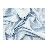 Mini Bow Print Cotton Poplin Fabric Blue