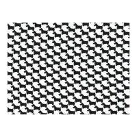 Michael Millar Scottie Houndstooth Poplin Quilting Fabric Onyx