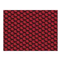 Michael Millar Scottie Houndstooth Poplin Quilting Fabric Red