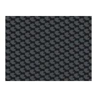 Michael Millar Scottie Houndstooth Poplin Quilting Fabric Graphite