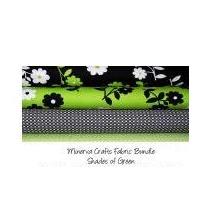 Minerva Crafts Fabric Bundle Shades of Green 2m Shades of Green