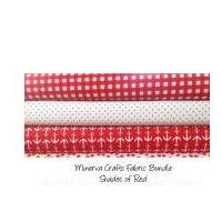 Minerva Crafts Fabric Bundle Shades of Red 2m Shades of Red